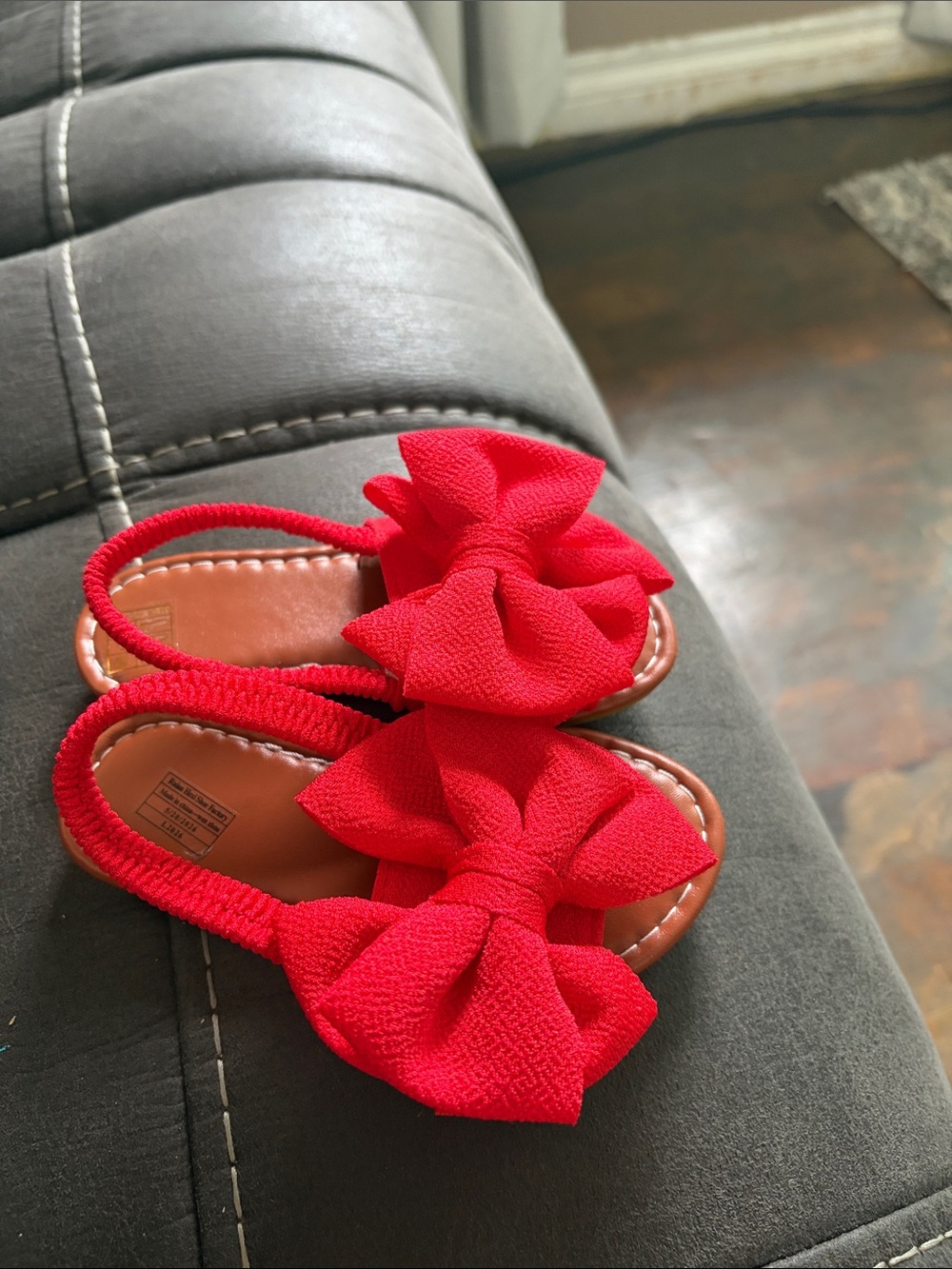Red Bow Toddler Sandals - Kids Shoes